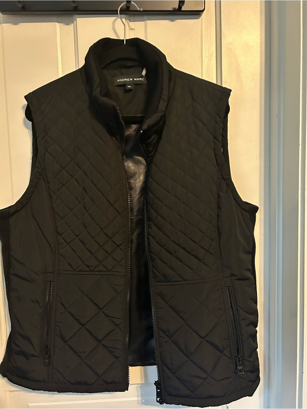 Andrew Marc Woen’s Quilted Black Vest